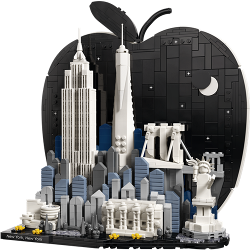 Kocke Lego Architecture: New York City- The Big Apple, 1465 kos, od 18. let (21066)