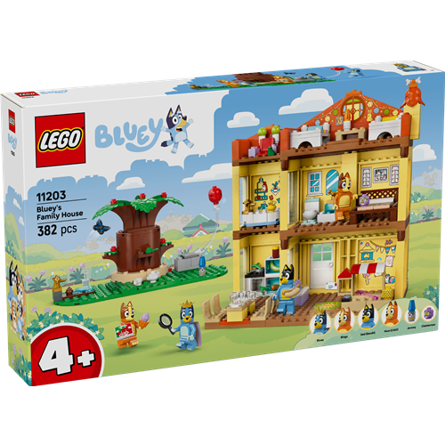 Kocke Lego Bluey: Blueyina družinska hiša (11203), 382 kock, od 4. let