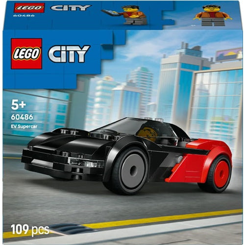 Kocke Lego City Električni superavtomobil, 109 kos, od 5. let (60486)