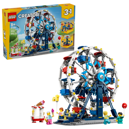 Kocke Lego Creator 3 v 1: Legendarno panoramsko kolo, 916 kos, od 8. let (31389)