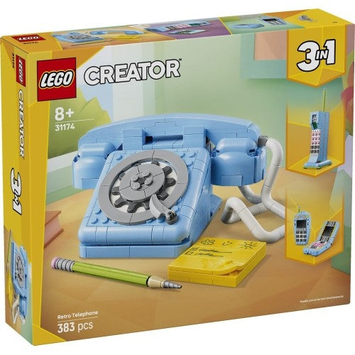 Kocke Lego Creator 3-v-1 Retro telefon 31174, 383 kock, od 8. let