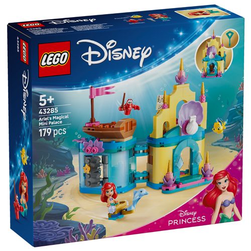 Kocke Lego Disney Disneyjeva princesa Arielin čarobni mini grad, 179 kock, od 5. let (43285)