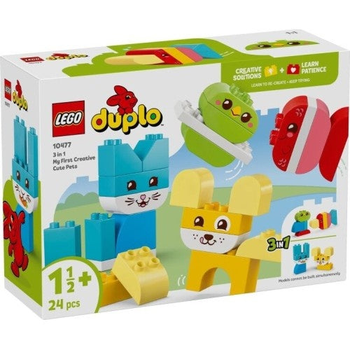 Kocke Lego DUPLO 3-v-1 Ustvarjalne živali, 24 kos, od 2. let (10477)