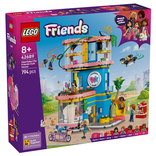 Kocke Lego Friends Klub prijateljstva v mestu Heartlake, 794 kock, od 8. let (42689)