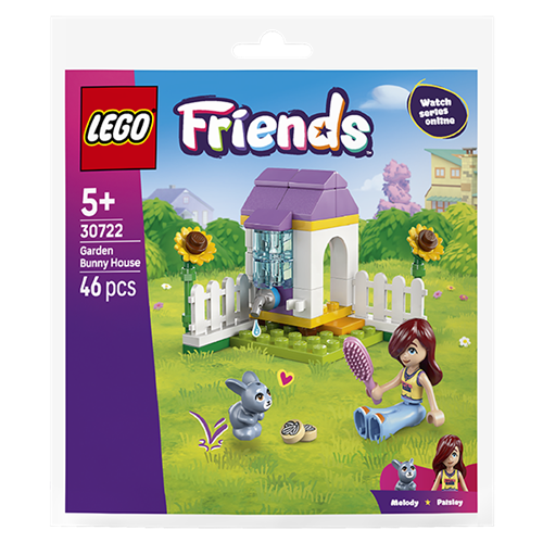 Kocke  Lego Friends Vrt s zajčjo kletko (Polybag), 46 kock, od 5. let (30722)