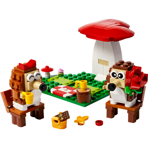 Kocke Lego Iconic: Ježki na pikniku (40711), 166 kosov, od 8. let