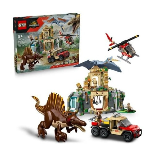 Lego Jurassic World: Spinosaurus und Quetzalcoatlus in der Luft (76976), 984 Steine, ab 8 Jahren 5100123491