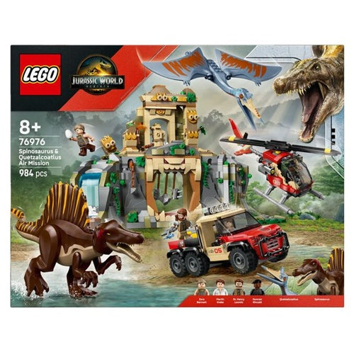 Lego Jurassic World: Spinosaurus und Quetzalcoatlus in der Luft (76976), 984 Steine, ab 8 Jahren 5100123491