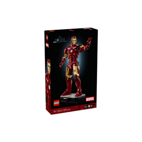 Kocke Lego Marvel Iron Man Mark 3 Zbirateljska izdaja. 1297 kock, od 18. let (76344)