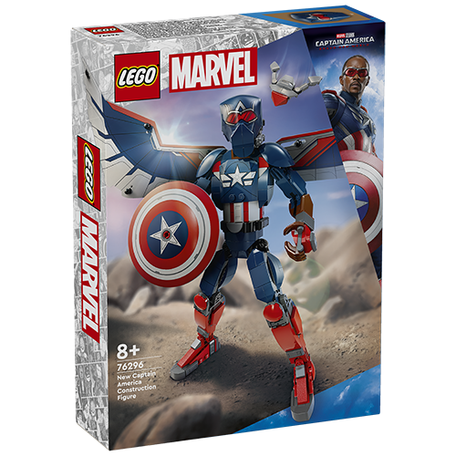 Kocke Lego Marvel Super Heroes: Nova konstrukcijska figura Stotnik Amerika (76296)