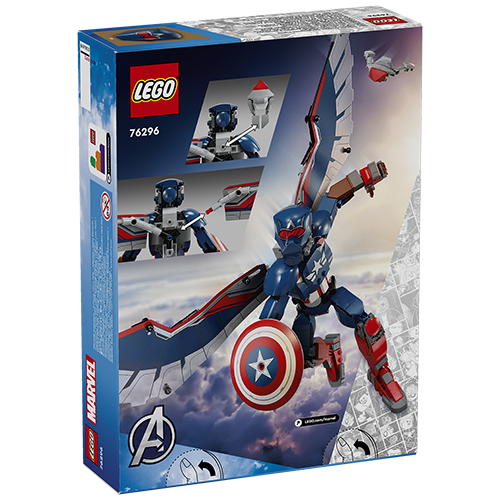 Kocke Lego Marvel Super Heroes: Nova konstrukcijska figura Stotnik Amerika (76296)
