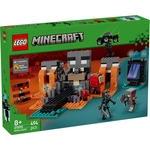 Kocke Lego Minecraft : Dvoboj z Witherjem, 494 kock, od 8. let (21590)