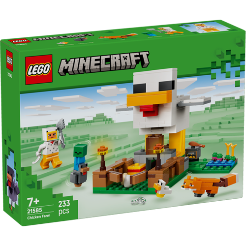 Kocke  Lego Minecraft piščančja farma, 233 kock, od 7. let (21585)