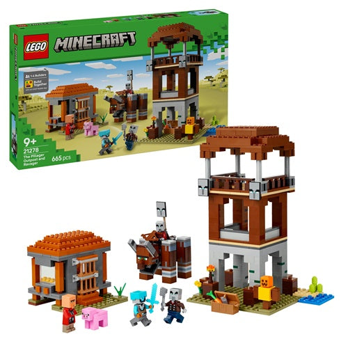 Lego Minecraft: Predator-Außenposten und Zerstörer (21278), 665 Steine, ab 9 Jahren