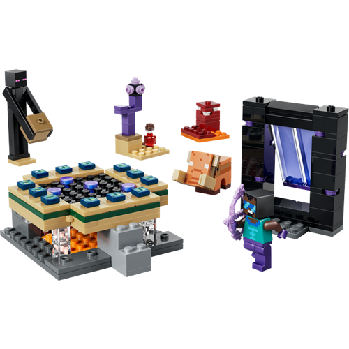 Lego Minecraft Viaggio attraverso gli Inferi e il Portale Finale, 192 pezzi, dai 7 anni in su (21584)