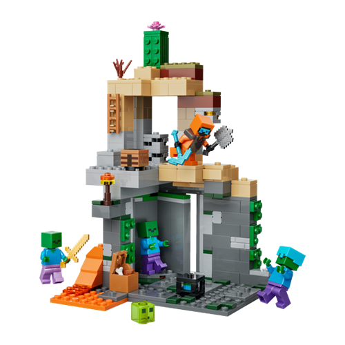 Mattoncini Lego Minecraft Zombie Dungeon, 284 mattoncini, da 8 anni (21587)