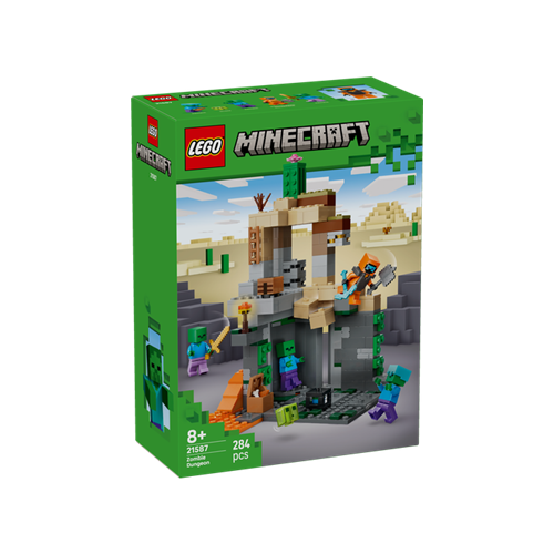 Mattoncini Lego Minecraft Zombie Dungeon, 284 mattoncini, da 8 anni (21587)