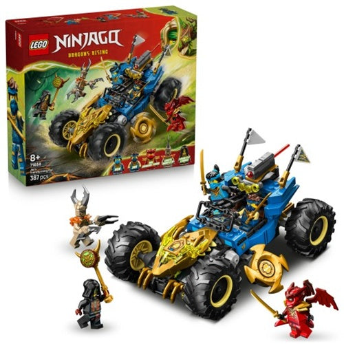 Kocke Lego  Ninjago Jayev avtomobilček za preoblikovanje, 387 kock, od 8. let (71856)
