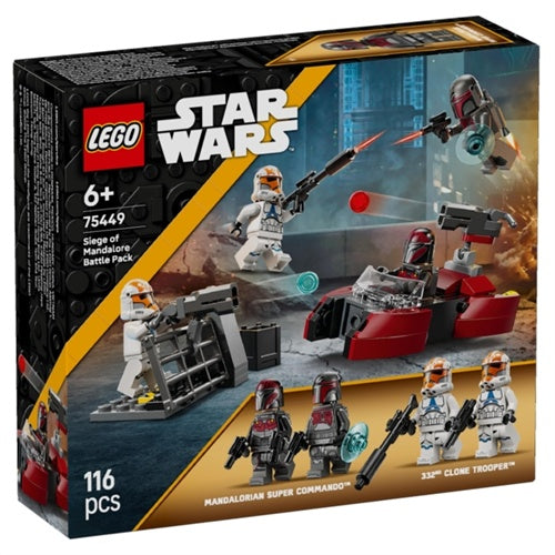 Kocke Lego Star Wars Obleganje Mandalora Bojni paket, 116 kock, od 6. let (75449)