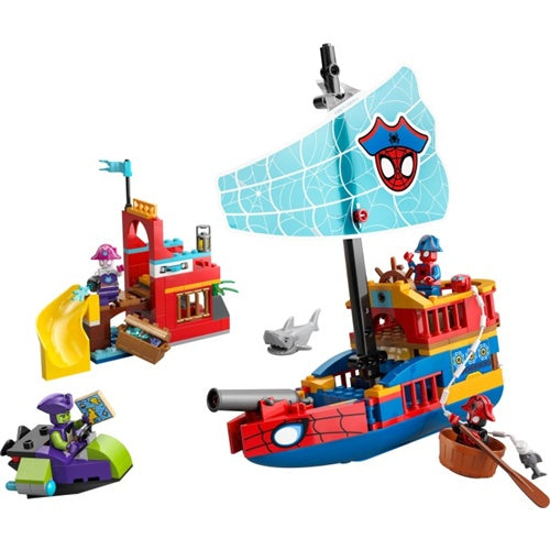 Kocke Lego Super Heroes Marvel Spidey in njegovi super prijatelji Piratska ladja Spideyjeve ekipe, 201 kock, od 4. let (11208)