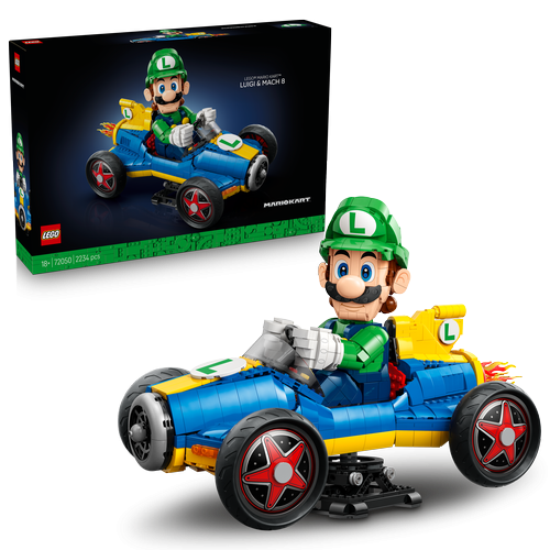 Kocke Lego Super Mario Kart: Luigi in Turbo Racer, 2234 kos, od 18. let (72050)