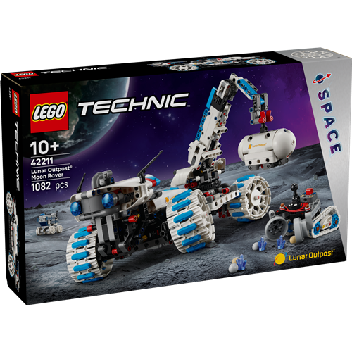 Kocke Lego Technic: Lunarno vesoljsko vozilo rover Lunar Outpost™ (42211), 1082 kock, od 10. let