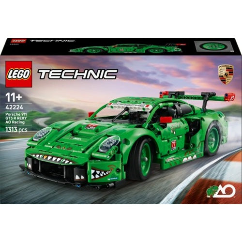 Kocke Lego  Technic Porsche 911 GT3 R REXY AO Racing dirkalni avtomobil, 1313 kock, od 11. let (42224)