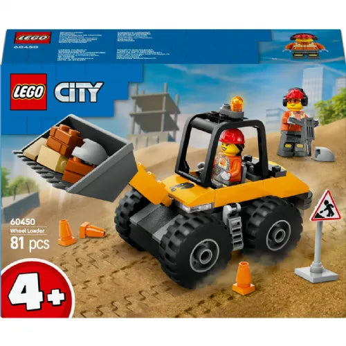 Kocke Lego City: Rumeni gradbeni nakladalnik s kolesi (60450)
