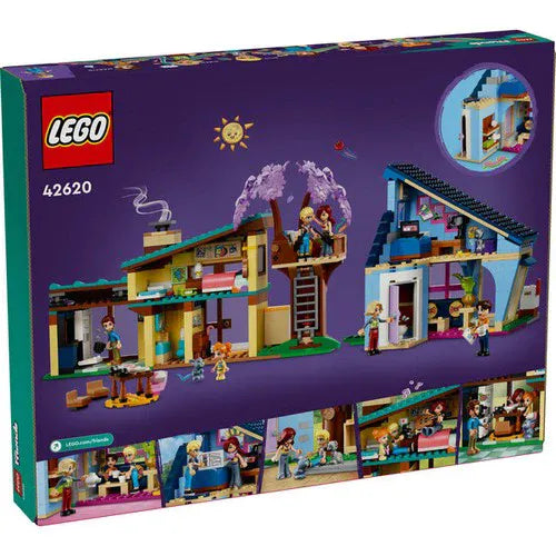 Kocke Lego® Friends Družinski hiši Ollyja in Paisley (42620)