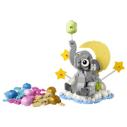 Kocke Lego Iconic: Lebdeči slonček, 402 kos, od 18. let (40814)