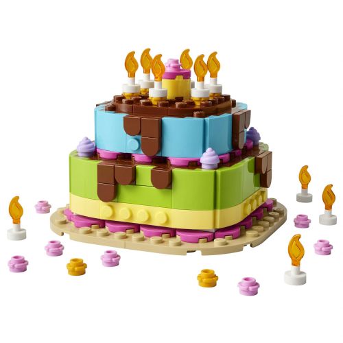Kocke Lego Iconic: Rojstnodnevna torta, 219 kos, od 7. let (40815)