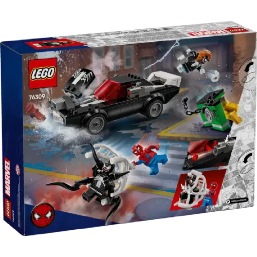 Kocke Lego Super Heroes: Spider-Man proti Venomovemu avtu z močnim motorjem (76309)