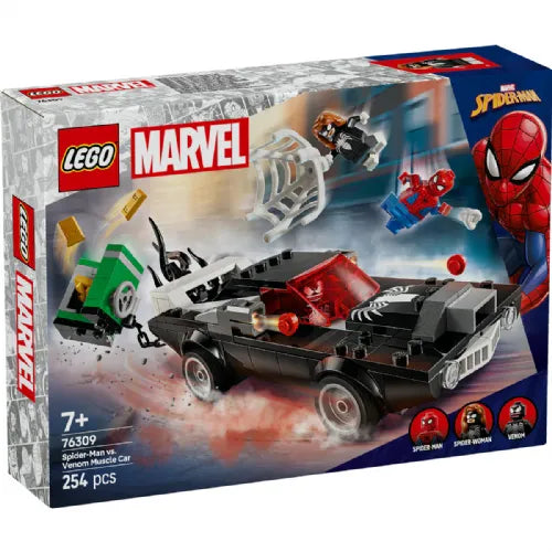 Kocke Lego Super Heroes: Spider-Man proti Venomovemu avtu z močnim motorjem (76309)