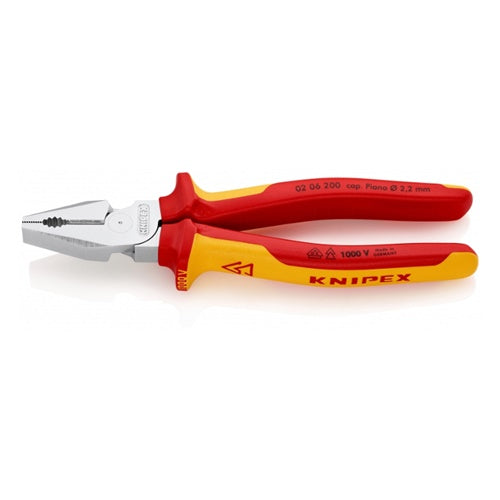 Knipex 02 06 200 combination electric pliers, red/yellow (0206200)