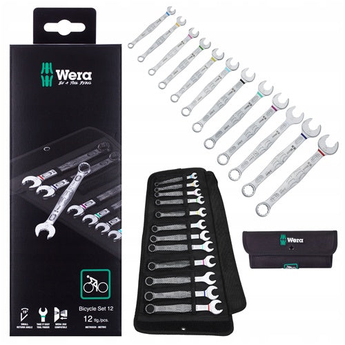 Wera 12 Bicycle Wrench Set (12-piece combination wrench set)
