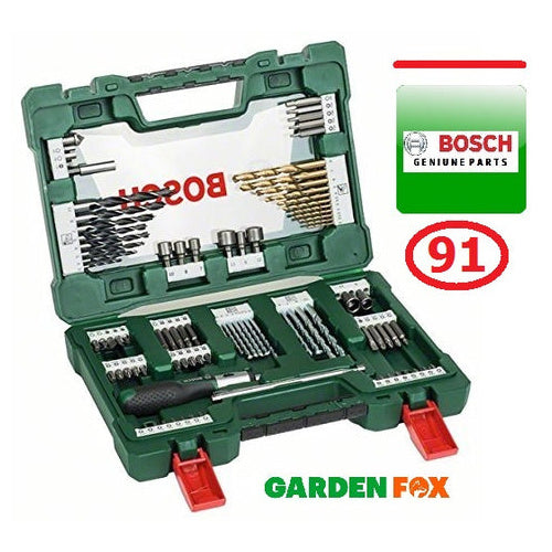 Bosch V-Line TiN 91-piece socket/bit/drill bit set (green)