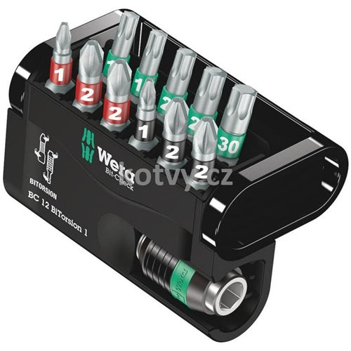 Wera Bit-Check 12 BiTorsion 1 socket/bit/drill bit set (incl. plastic holder, adjustable)