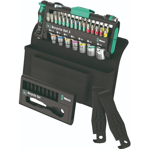 Wera Bicycle Set 3, 2025 (black/green, 41 pieces, including bit ratchet, 1/4")