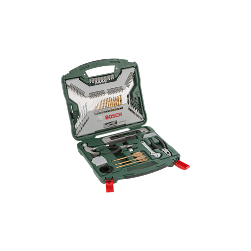 Bosch X-Line Titanium drill and screwdriver set, 103-piece, drill and bit set (green)