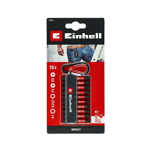 KWB impact socket set with carabiner, pocket set, 50 mm, 10-piece