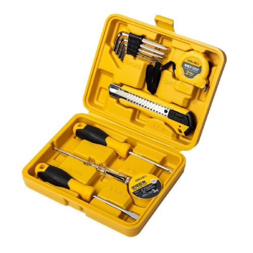 11-piece power tool set in a case