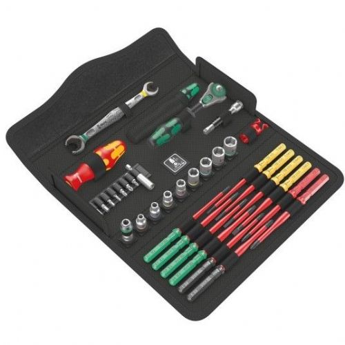 Wera Kraftform Kompakt W 2 bit set, 35 pieces (black, including Zyklop Speed ratchet with swivel head, 1/4")