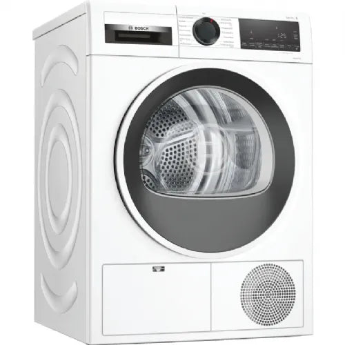Kondenzacijski sušilni stroj s toplotno črpalko Bosch WQG241000, serija 6, autoDry, 9 kg, A++, 59,8 x 84,2 x 59,9 cm,belo-črn