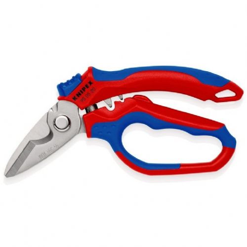 Knipex 95 05 20 SB angle electric scissors (red/blue)