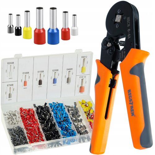 Crimping pliers for crimping ferrules 0.25-10mm2 + 1200 cavities