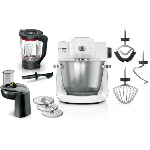 Robot da cucina Bosch MUM6EW22 1600 W, 5.5 L, acciaio inox, velocità regolabile, funzione pulse