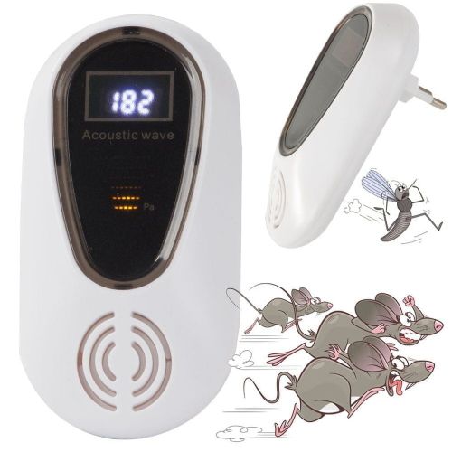 LCD 40W ultrasonic device for repelling mice, rodents and insects