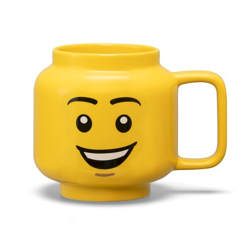 Lego: Keramična skodelica, fant, rumena, 530 ml (41460806)