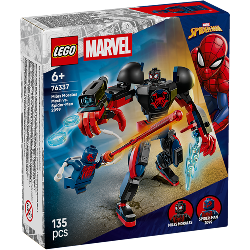 Lego Marvel Super Heroes Miles Morales Mech proti Spider-Manu 2099, 135 kos, od 6. let 76337