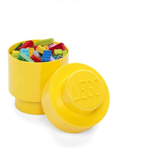 Lego®: Škatla za shranjevanje (okrogla) z gradnikom 1- Rumena (40301732)